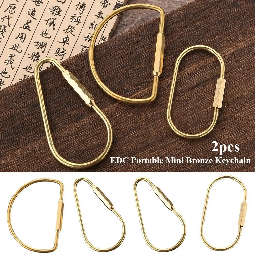 2pcs Bronze Bronze Keychain Outdoor Camping Carabiner Screw Lock Keychain Circle Creative Buckle for Outdoor Tool
2pcs Bronze Bronze Keychain Outdoor Camping Carabiner Screw Lock Keychain Circle Creative Buckle for Outdoor Tool