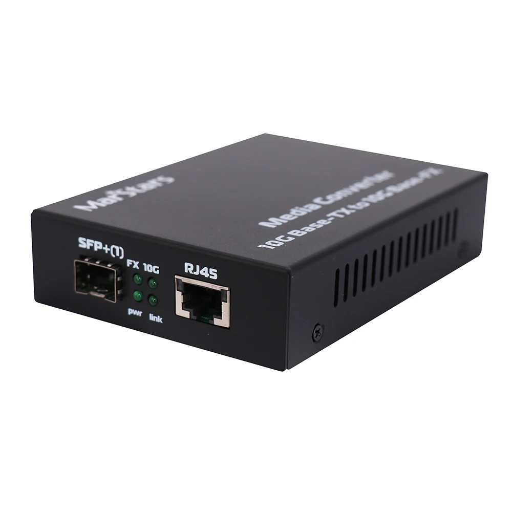 

Marstars 10Gb Media Converter 10G SFP+ Fiber to UTP 10G OEO 3R fiber optic 2 SFP+ port media converter