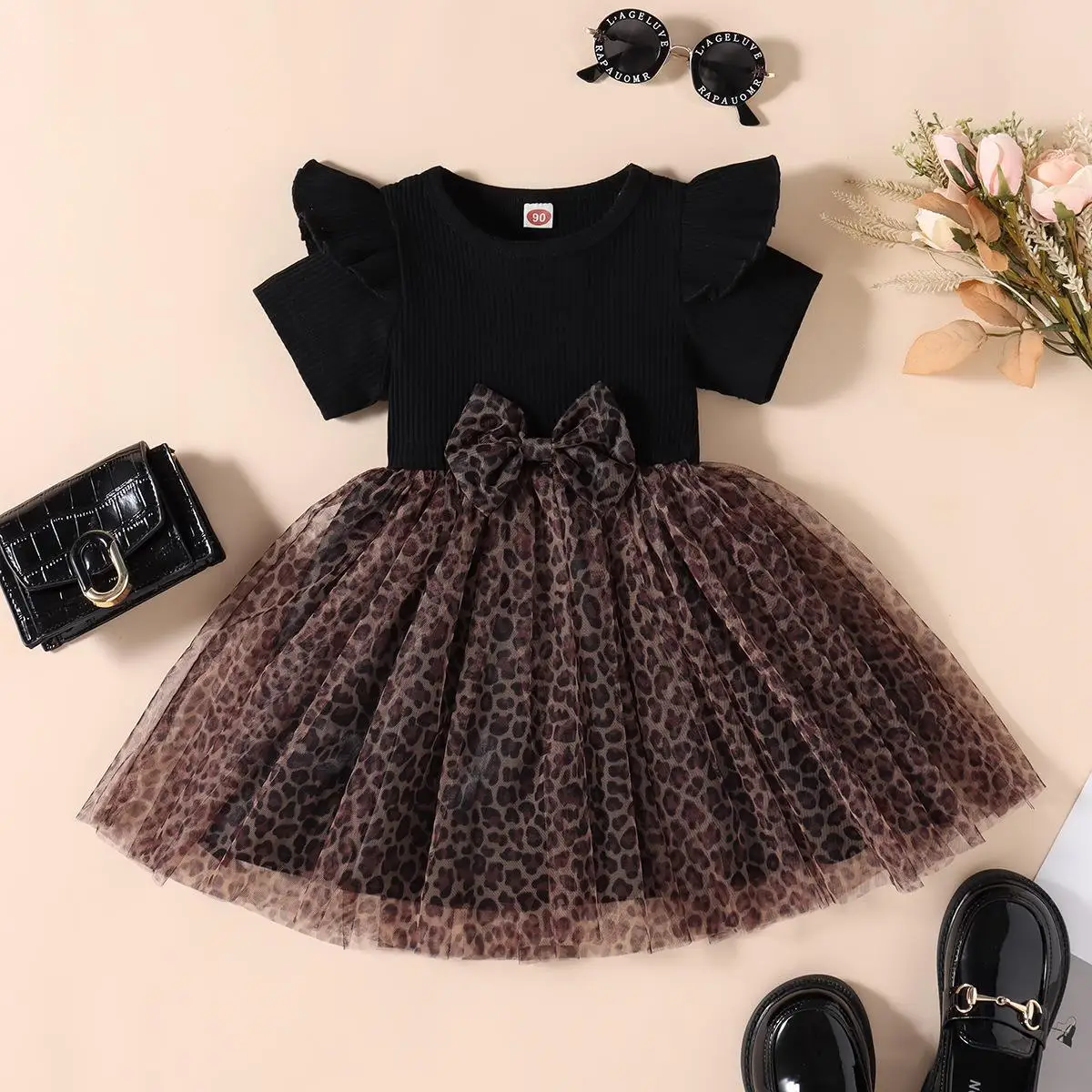 Fashion Toddler Kid Baby Girls Dress Short sleeve Leopard Print Tulle Bow Party Dresses For Girls Children Summer Clothing 1-5T
Fashion Toddler Kid Baby Girls Dress Short sleeve Leopard Print Tulle Bow Party Dresses For Girls Children Summer Clothing 1-5T
