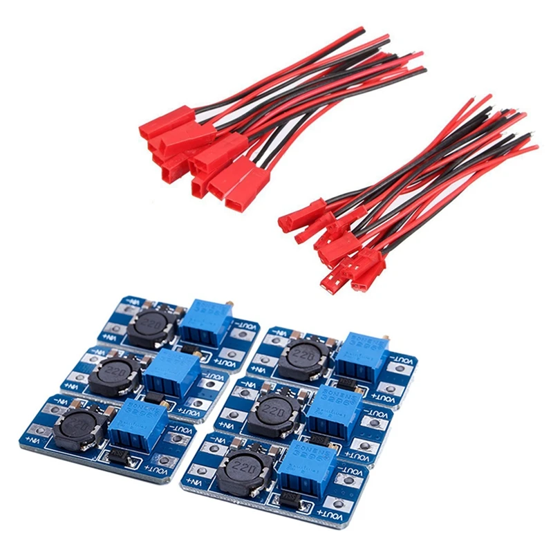 10 Pairs Jst Plug Socket Connector M To F 110Mm Cable Wire & 6Pcs Step Up Power Booster Module
10 Pairs Jst Plug Socket Connector M To F 110Mm Cable Wire & 6Pcs Step Up Power Booster Module