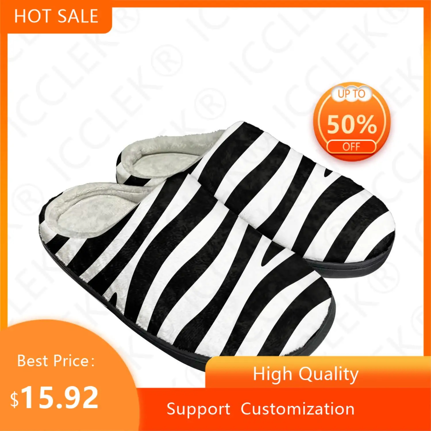 Fashion 3D Zebra Print Home Cotton Custom Slippers Mens Womens Sandals Tide Printed Causal Plush Bedroom Shoes Thermal Slipper
Fashion 3D Zebra Print Home Cotton Custom Slippers Mens Womens Sandals Tide Printed Causal Plush Bedroom Shoes Thermal Slipper