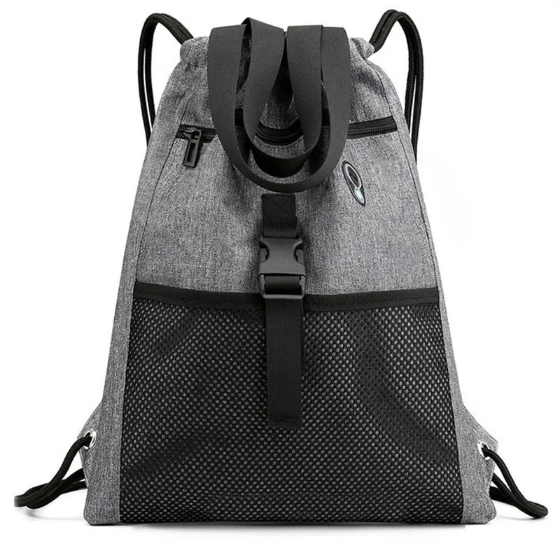 Drawstring Bag Gym with Pockets Sports Sack with Handle Drawstring Backpack Travel for Men Women-Grey
Drawstring Bag Gym with Pockets Sports Sack with Handle Drawstring Backpack Travel for Men Women-Grey