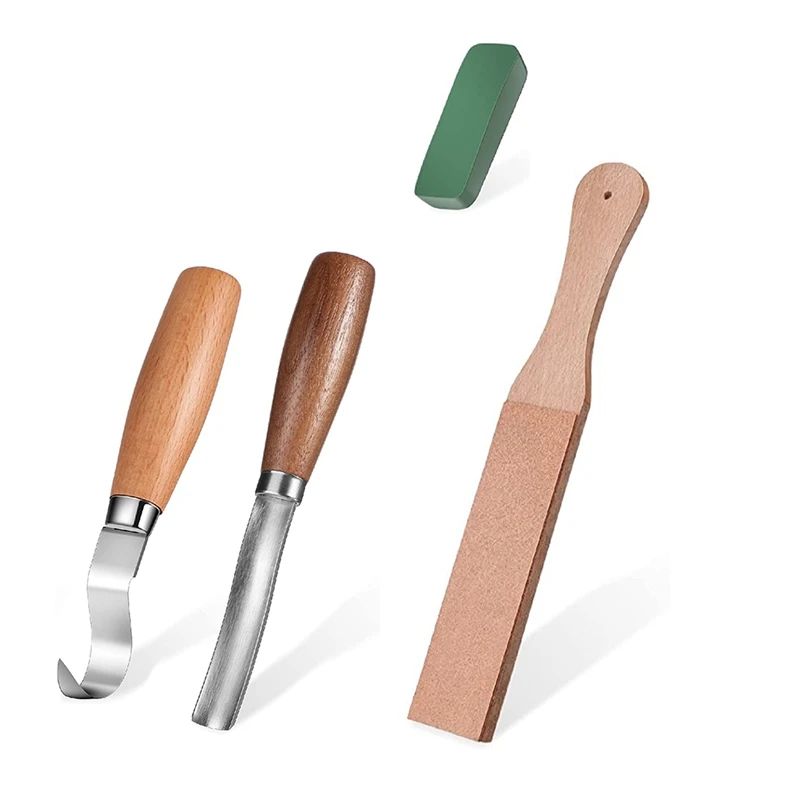 4 Pieces Wood Carving Tools Kit, Spoon Carving Hook Knives With Wood Carving Gouge Chisel Bowl Scoop Carving Set
4 Pieces Wood Carving Tools Kit, Spoon Carving Hook Knives With Wood Carving Gouge Chisel Bowl Scoop Carving Set