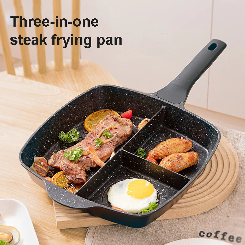 MOONBIFFY 3-in-1 Non Stick Frying Pan Breakfast Steak Egg Ham Pancake Maker Pot Cooking Wok Cookware Skillet Kitchen Utensils
MOONBIFFY 3-in-1 Non Stick Frying Pan Breakfast Steak Egg Ham Pancake Maker Pot Cooking Wok Cookware Skillet Kitchen Utensils