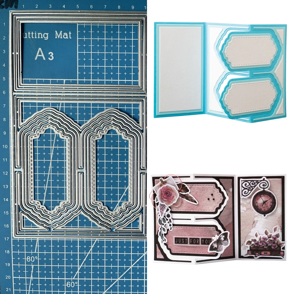 Lucky Goddess Metal Cutting Dies Zig-Zag Card Shape Diy Scrapbooking Photo Album Decorative Embossing Paper Card Crafts
Lucky Goddess Metal Cutting Dies Zig-Zag Card Shape Diy Scrapbooking Photo Album Decorative Embossing Paper Card Crafts