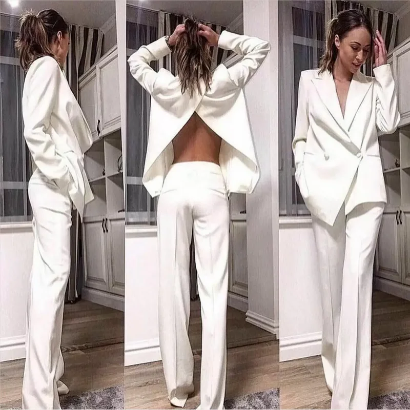 White Women Suits Back Split Work Party Wear For Ladies Loose Fit Business Tuxedos Guest Wedding Prom Party Ogstuff
White Women Suits Back Split Work Party Wear For Ladies Loose Fit Business Tuxedos Guest Wedding Prom Party Ogstuff