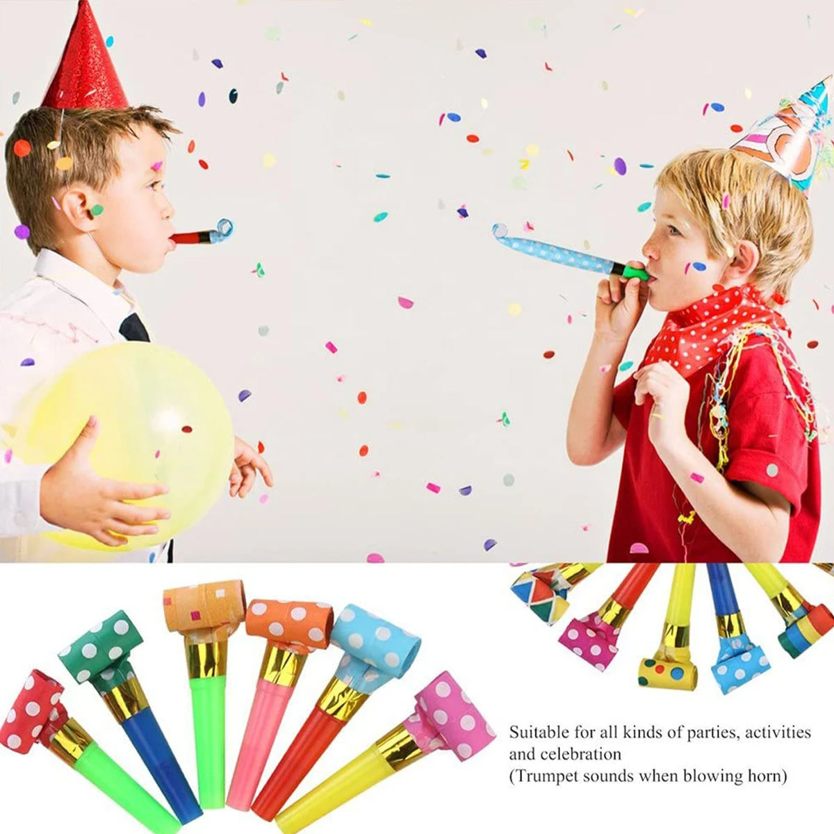Kids Birthday Party Favors Decoration Supplies Noice maker Toys Goody Bags Pinata 100PCS Multicolor Party Blowouts Whistles
Kids Birthday Party Favors Decoration Supplies Noice maker Toys Goody Bags Pinata 100PCS Multicolor Party Blowouts Whistles