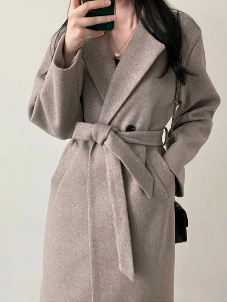 Women Fashion Casual Loose Woolen Winter Coats Long Sleeve Elegant Warm Thicken Cardigan Femme Outwear Clothes Lace Up Jackets
Women Fashion Casual Loose Woolen Winter Coats Long Sleeve Elegant Warm Thicken Cardigan Femme Outwear Clothes Lace Up Jackets