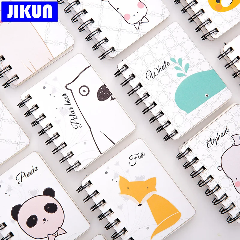 Мини-блокнот JIKUN с мультяшной обложкой, блокнот А7 на катушке, блокнот для записей с милым рисунком животных, пустые страницы
Мини-блокнот JIKUN с мультяшной обложкой, блокнот А7 на катушке, блокнот для записей с милым рисунком животных, пустые страницы