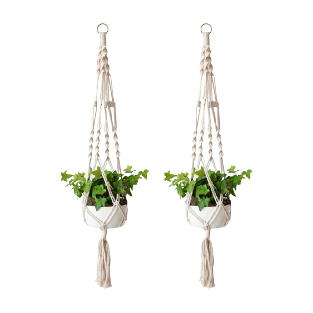 3 Pcs Hand Decor Flowerpot Net Bag Hanger 65*15cm String Bag Net Bag Flower Pot Holder Hanging Holder White
3 Pcs Hand Decor Flowerpot Net Bag Hanger 65*15cm String Bag Net Bag Flower Pot Holder Hanging Holder White