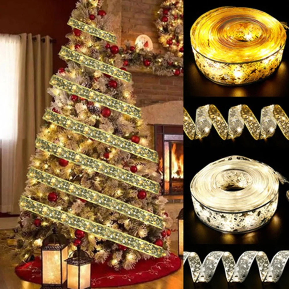 1/2 M LED Ribbon Christmas String Light Christmas Tree Topper Bow Ribbon Decor Holiday Outdoor Lamp Garland Wedding Party Decor
1/2 M LED Ribbon Christmas String Light Christmas Tree Topper Bow Ribbon Decor Holiday Outdoor Lamp Garland Wedding Party Decor