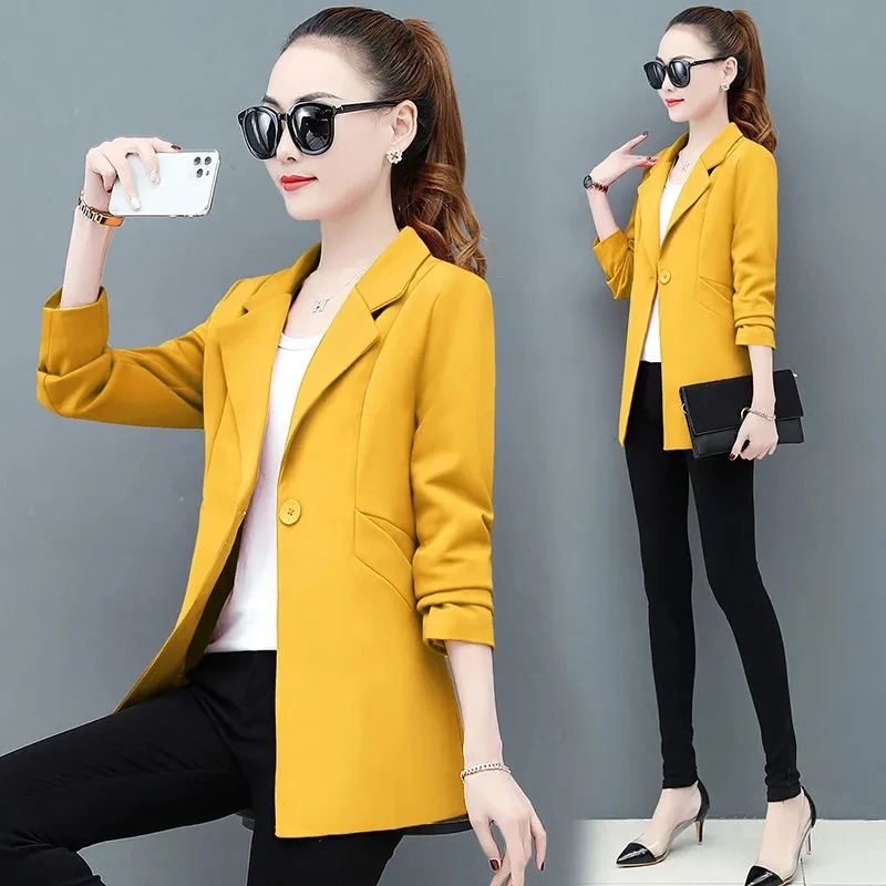 2022 NEW Women Blazer Elegant Business Suits Spring Autumn Office Lady Outerwear Female Casual Blazers Jackets Chic Tops M-3XL
2022 NEW Women Blazer Elegant Business Suits Spring Autumn Office Lady Outerwear Female Casual Blazers Jackets Chic Tops M-3XL