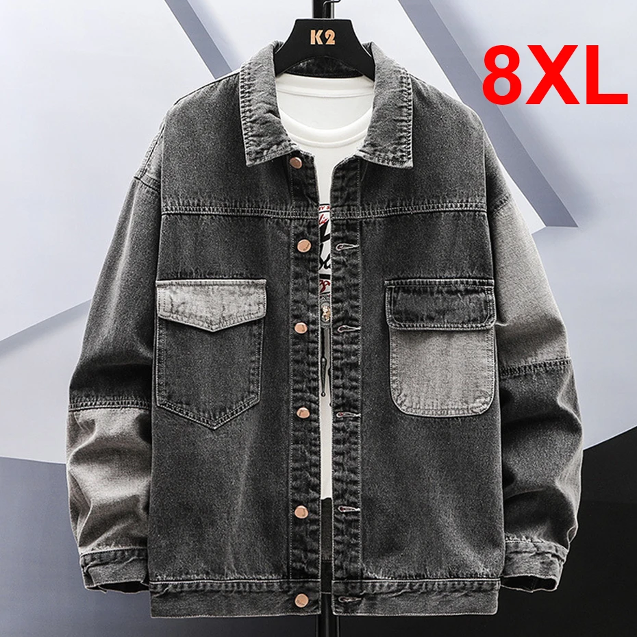 Plus Size 8XL Denim Jacket Men Big Size Jeans Jackets Coats Spring Autumn Cargo Jacket Male Blue Denim Jacket 8XL 6XL Big Size
Plus Size 8XL Denim Jacket Men Big Size Jeans Jackets Coats Spring Autumn Cargo Jacket Male Blue Denim Jacket 8XL 6XL Big Size