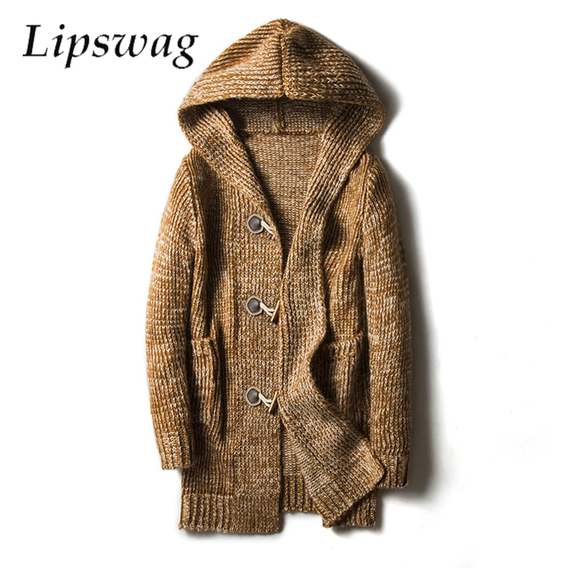 Vintage Buttoned Knitting Cardigans Men Winter Warm Hooded Sweatercoats Casual Solid Long Sleeve Loose Long Sweater Jackets Mens
Vintage Buttoned Knitting Cardigans Men Winter Warm Hooded Sweatercoats Casual Solid Long Sleeve Loose Long Sweater Jackets Mens