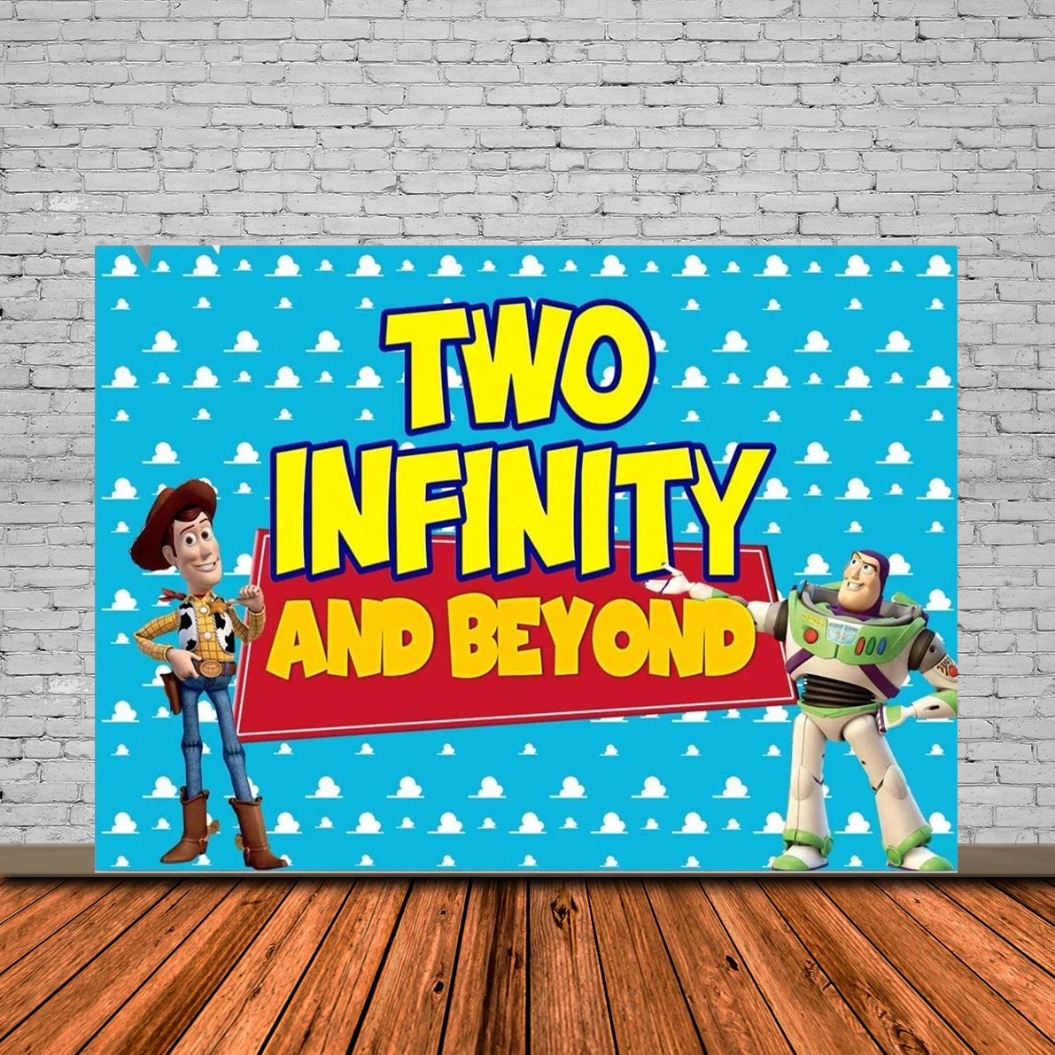 Happy Birthday Banner Two Infinity and Beyond Toy Story Clouds Background for Boy 2nd Birthday Party Vinyl Woody Backdrops
Happy Birthday Banner Two Infinity and Beyond Toy Story Clouds Background for Boy 2nd Birthday Party Vinyl Woody Backdrops