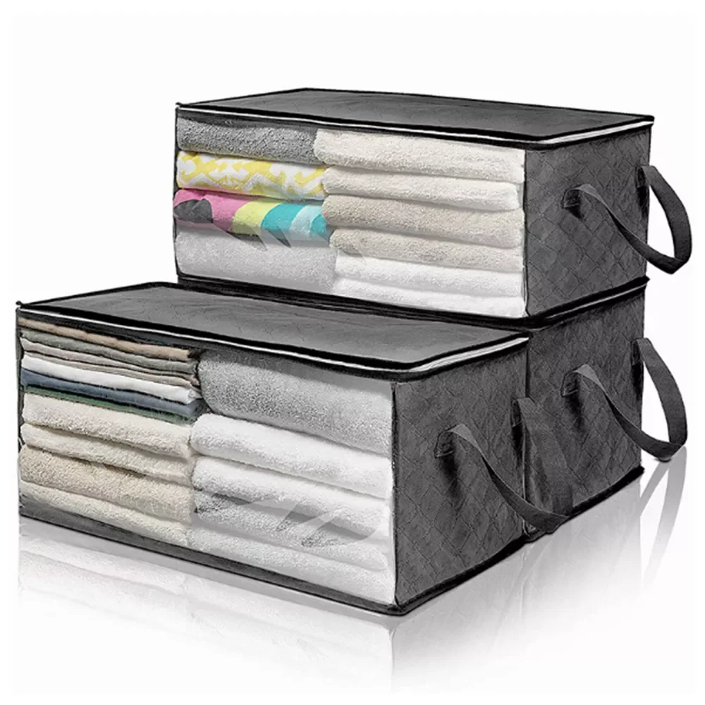 Foldable Comforter Storage Bag Household Clothing Storage Box Dustproof Non-woven Quilt Storage Bra Socks Wardrobe Organizer
Foldable Comforter Storage Bag Household Clothing Storage Box Dustproof Non-woven Quilt Storage Bra Socks Wardrobe Organizer