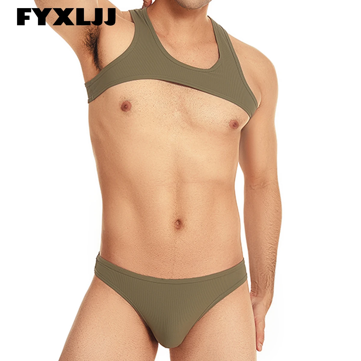 FYXLJJ Sexy Elastic Harness Underwear Men Crop Top Briefs Set Gym Bodybuilding Muscle Tank Top Nightwear Male Lingerie Vest Sets
FYXLJJ Sexy Elastic Harness Underwear Men Crop Top Briefs Set Gym Bodybuilding Muscle Tank Top Nightwear Male Lingerie Vest Sets