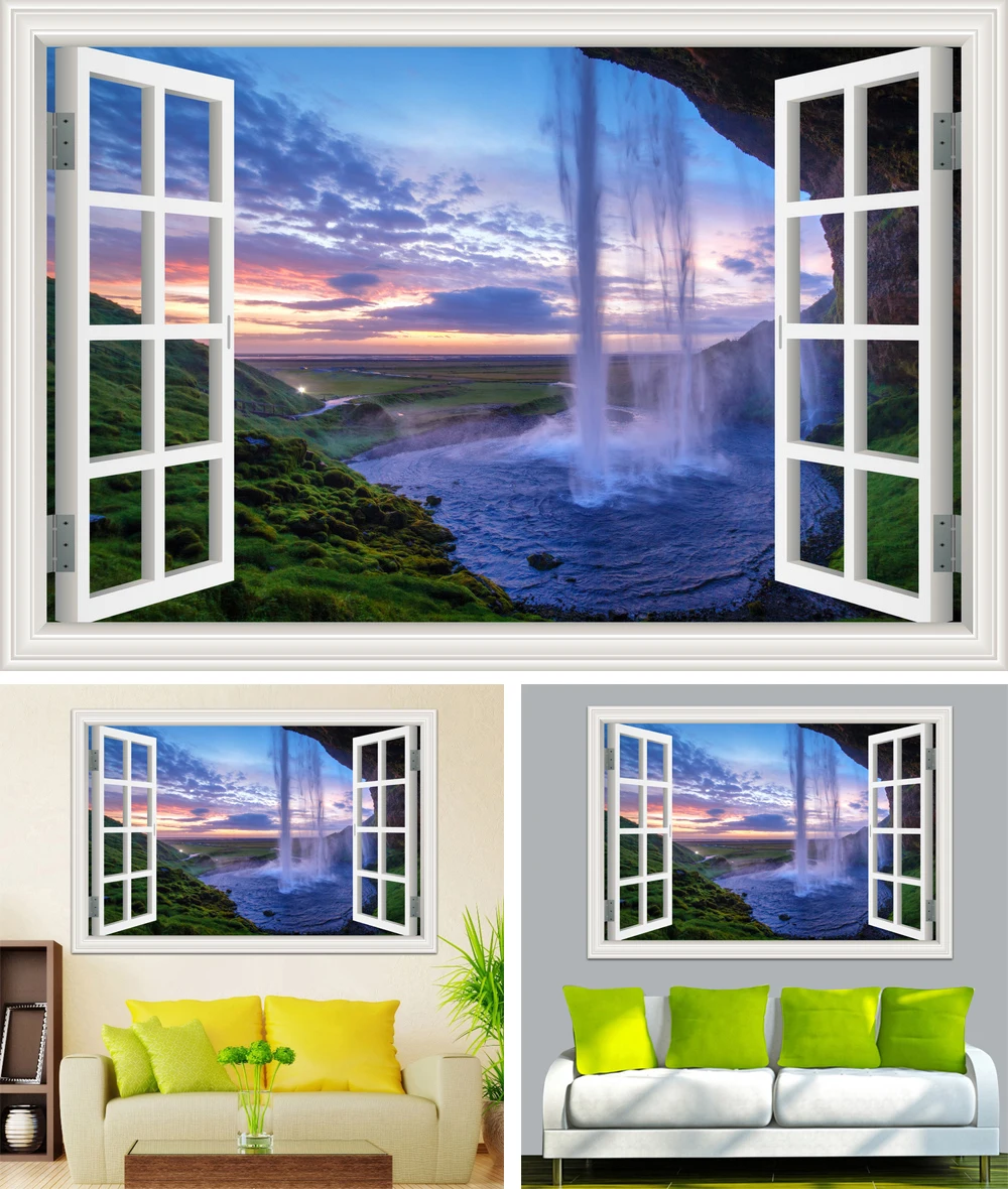 Wall Art Waterfall 3D Window View Wall Sticker Landscape Living room Kitchen Wall art Wall Vinyl poster and prints wall sticker
Wall Art Waterfall 3D Window View Wall Sticker Landscape Living room Kitchen Wall art Wall Vinyl poster and prints wall sticker