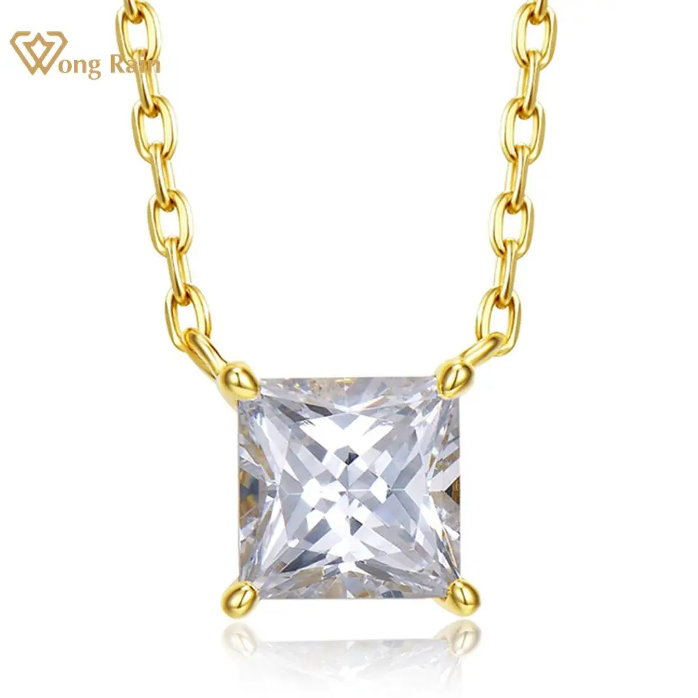 Wong Rain, 100% Стерлинговое Серебро 925 пробы, 1 карат, принцесса, огранка, высокоуглеродный алмаз, драгоценный камень, годовщина, ежедневный кулон, ...
Wong Rain, 100% Стерлинговое Серебро 925 пробы, 1 карат, принцесса, огранка, высокоуглеродный алмаз, драгоценный камень, годовщина, ежедневный кулон, ...