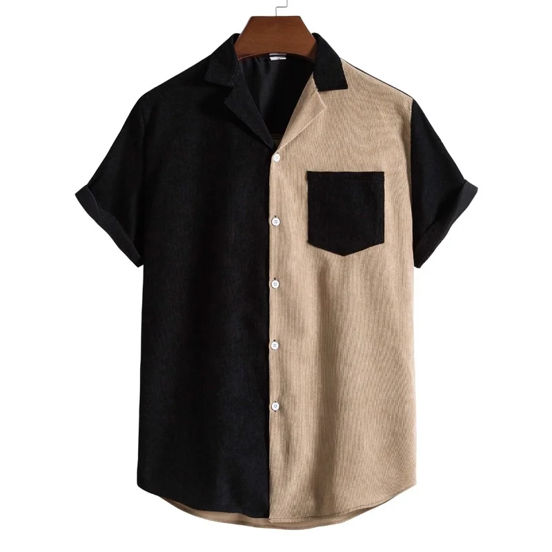 Camisa Masculina 2022 Summer New Men's Shirts Fashion Trend Corduroy Stitching Short-sleeved Shirts Casual Lapel Men's Clothing
Camisa Masculina 2022 Summer New Men's Shirts Fashion Trend Corduroy Stitching Short-sleeved Shirts Casual Lapel Men's Clothing