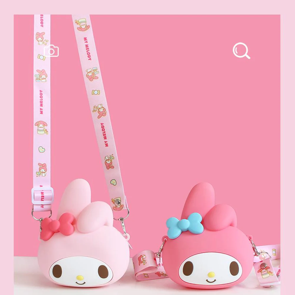 Sanrio Fashionable Small Bag Earphone Storage Silicone Bag Crossbody Zipper Coin Purse Casual Women's Bag
Sanrio Fashionable Small Bag Earphone Storage Silicone Bag Crossbody Zipper Coin Purse Casual Women's Bag