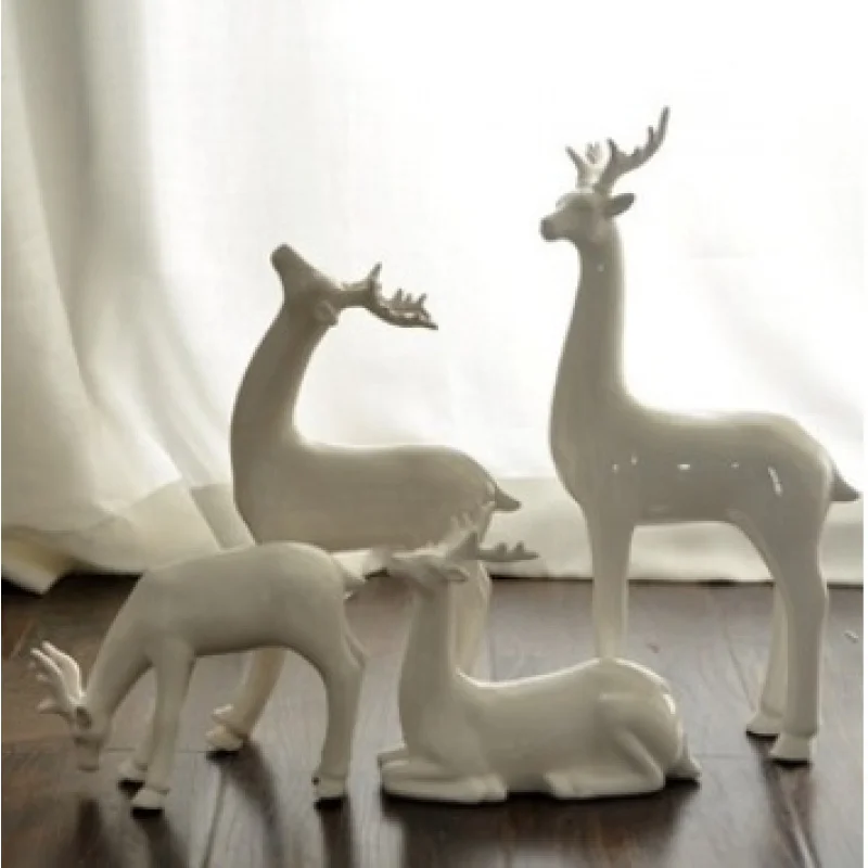 Nordic Expression Post-Modern Simple Crafts Decorations Fani White Ceramic Ornaments《Deer Harmony》
Nordic Expression Post-Modern Simple Crafts Decorations Fani White Ceramic Ornaments《Deer Harmony》