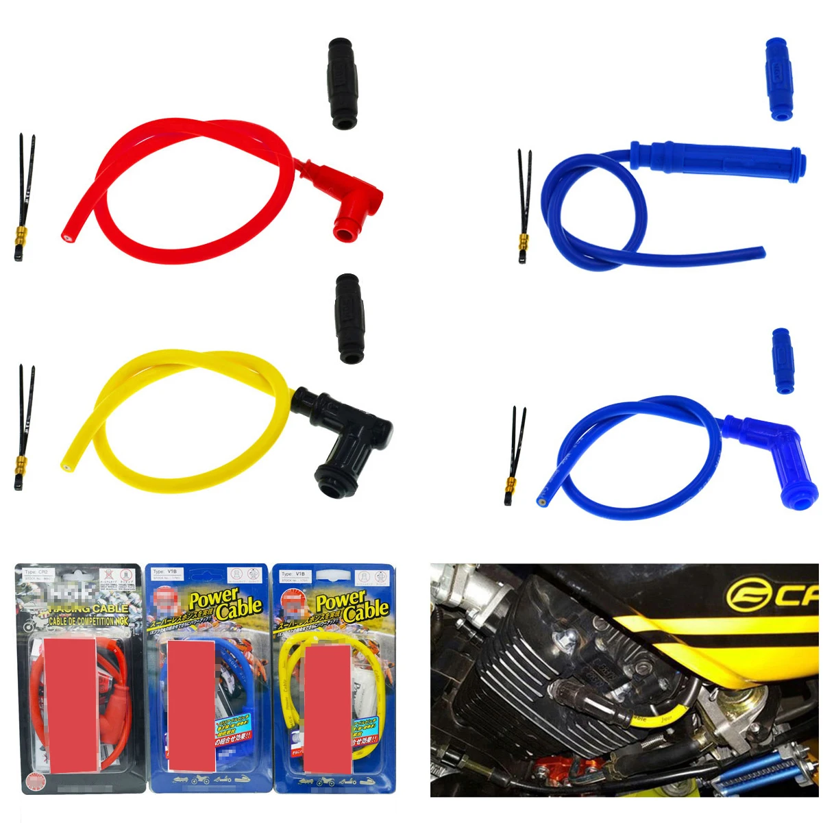 Motorcycle Spark Plug Iridium Power Cable Wires Cap Cover Ignition Cable For Off road Motocross Dirt Motor Ignition Coil
Motorcycle Spark Plug Iridium Power Cable Wires Cap Cover Ignition Cable For Off road Motocross Dirt Motor Ignition Coil