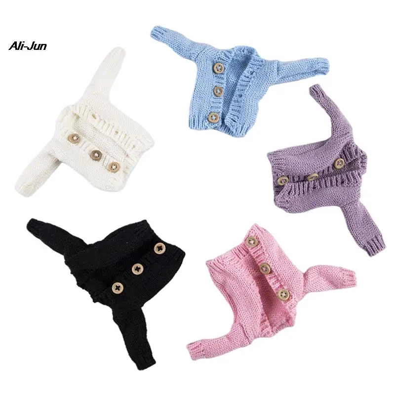 White Knitted Coat For baby Doll Clothes Woven Outfits Winter Warm Sweater For 26-30cm Doll Clothes Warm Sweater Tops
White Knitted Coat For baby Doll Clothes Woven Outfits Winter Warm Sweater For 26-30cm Doll Clothes Warm Sweater Tops