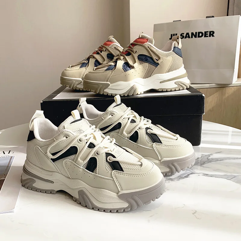 Spring Women Chunky Sneakers Platform Designers Casual Shoes Woman Fashion Running Trainers Thick Soled Vulcanized Shoes 2022
Spring Women Chunky Sneakers Platform Designers Casual Shoes Woman Fashion Running Trainers Thick Soled Vulcanized Shoes 2022
