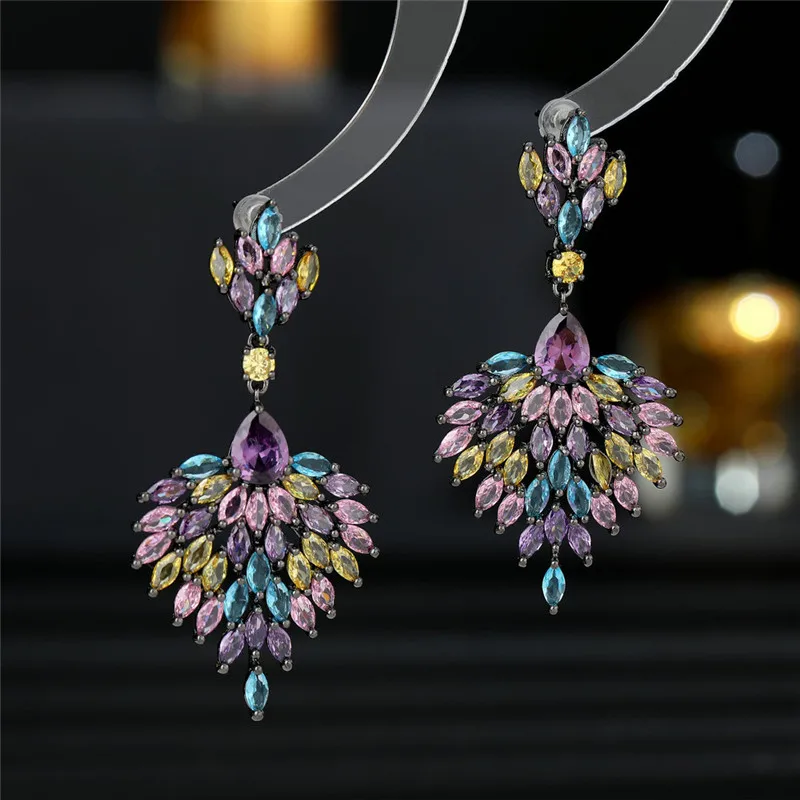 UMQ Luxury Wedding Stud Earrings for Brides Bridesmaids Colorful Zirconia 14k Gold Plated 925 Silver Post Women Jewelry Gift Box
UMQ Luxury Wedding Stud Earrings for Brides Bridesmaids Colorful Zirconia 14k Gold Plated 925 Silver Post Women Jewelry Gift Box
