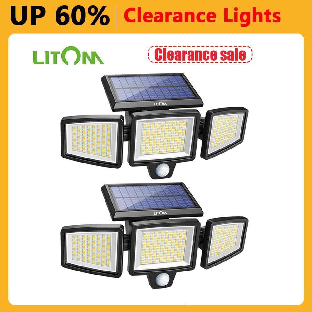 LITOM 304 LED s 3 Head датчик движения Солнечная светодиодный ная лампа наружная 4 режима 2 цвета Температура IP67 водонепроницаемая фотовспышка
LITOM 304 LED s 3 Head датчик движения Солнечная светодиодный ная лампа наружная 4 режима 2 цвета Температура IP67 водонепроницаемая фотовспышка