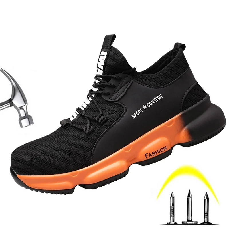 2022 Work Sneakers Lightweight Men Work Shoes Safety Boots Anti-puncture Work Boots Protective Sneakers
2022 Work Sneakers Lightweight Men Work Shoes Safety Boots Anti-puncture Work Boots Protective Sneakers