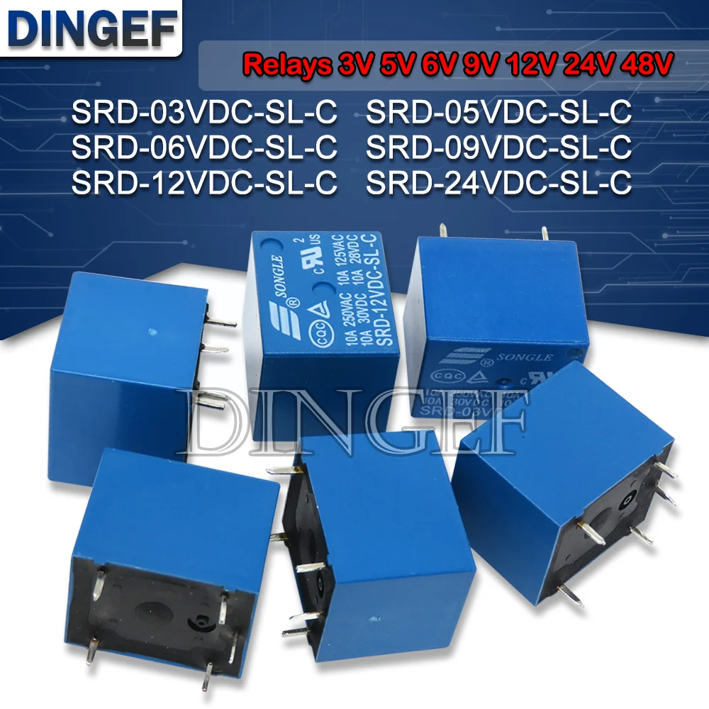 Реле DNIGEF SRD-03VDC-SL-C
Реле DNIGEF SRD-03VDC-SL-C