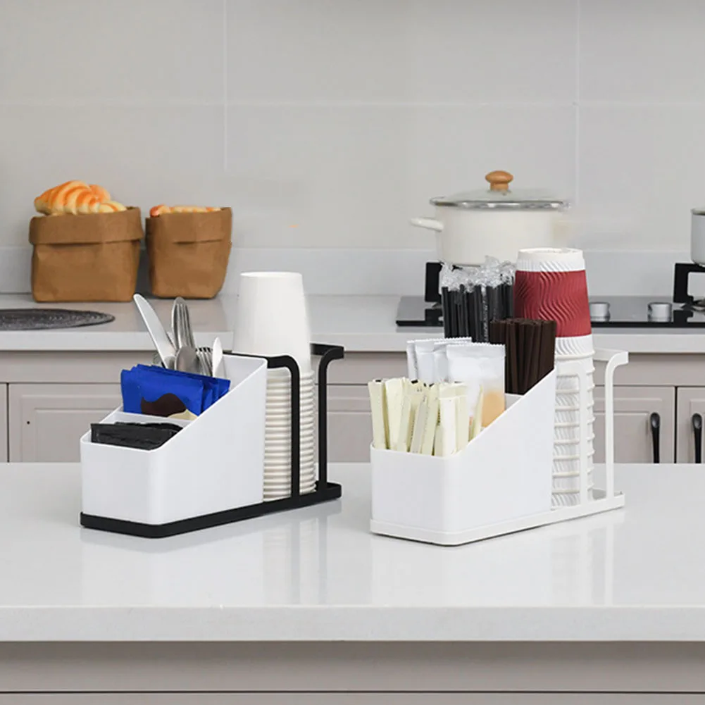 Disposable Cup Holder Rack Shelf For Coffee Paper Cup Spoon Fork Straw Sugar Tea Bag Storage Box Cup Container Desktop Storage
Disposable Cup Holder Rack Shelf For Coffee Paper Cup Spoon Fork Straw Sugar Tea Bag Storage Box Cup Container Desktop Storage