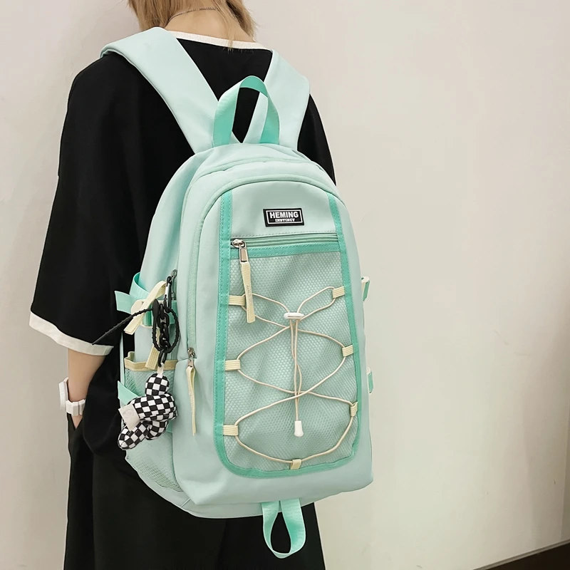 Retro All Match Backpack Women's High Quality Trend Luxury Design Student Schoolbag Tooling Sports Large Capacity Backpack Men
Retro All Match Backpack Women's High Quality Trend Luxury Design Student Schoolbag Tooling Sports Large Capacity Backpack Men