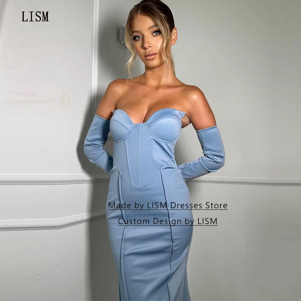 LISM Sky Blue Sweetheart Corset Boning No Gloves Special Prom Gowns Sexy Formal Cocktail Night Party Dresses 2023 Custome Made
LISM Sky Blue Sweetheart Corset Boning No Gloves Special Prom Gowns Sexy Formal Cocktail Night Party Dresses 2023 Custome Made