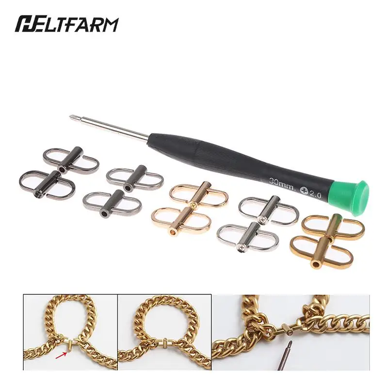 2Pcs Adjustable Metal Buckles For Chain Strap Bag Shorten Shoulder Crossbody Bags Hardware Accessories
2Pcs Adjustable Metal Buckles For Chain Strap Bag Shorten Shoulder Crossbody Bags Hardware Accessories