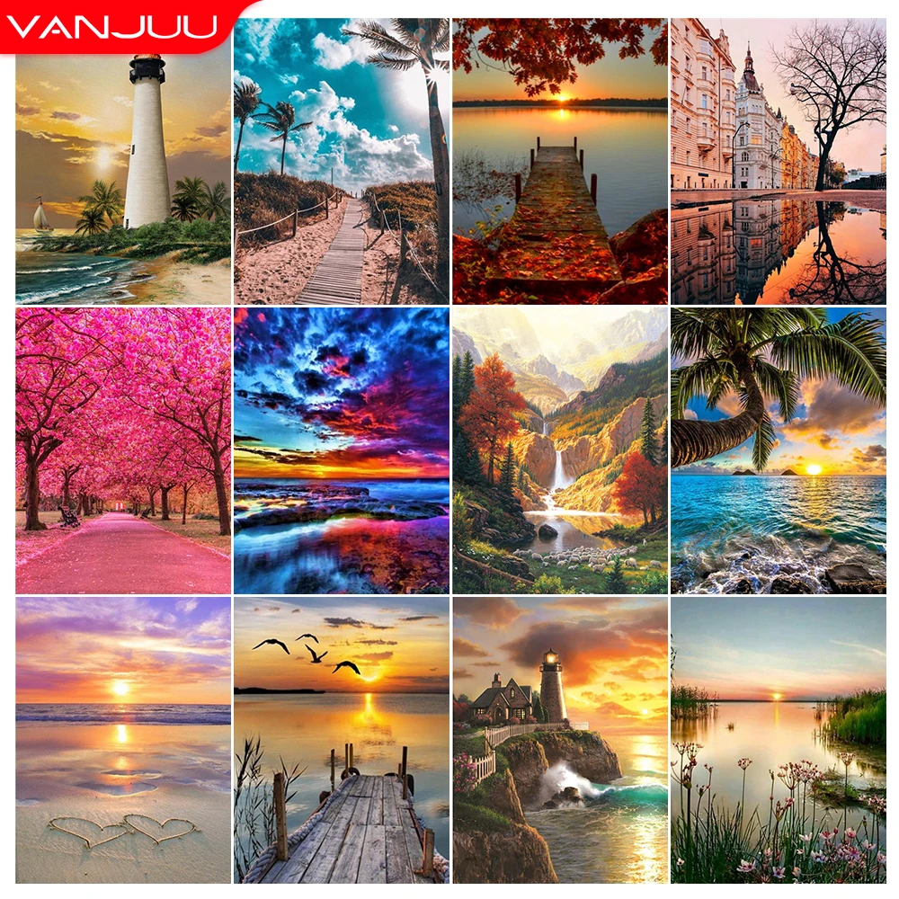 5D Diamond Painting Scenery Full Drill Diamond Mosaic Cross Stitch Kits DIY Rhinestones Home Wall Decor Gift
5D Diamond Painting Scenery Full Drill Diamond Mosaic Cross Stitch Kits DIY Rhinestones Home Wall Decor Gift