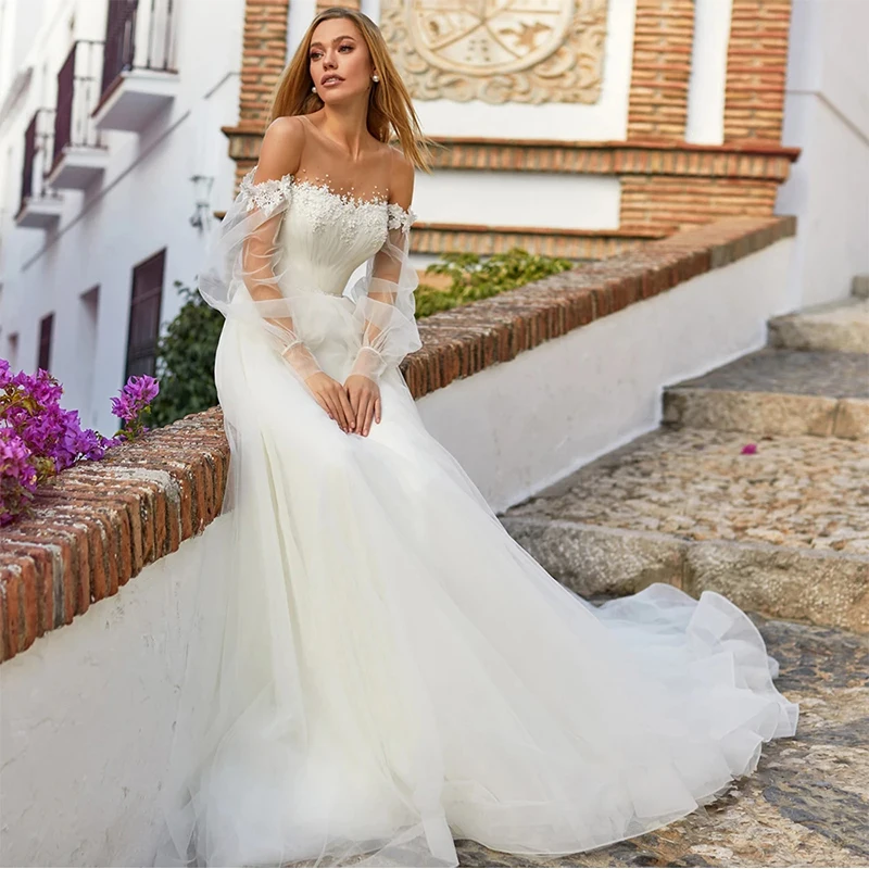 VIKTORIA Charming Boho Wedding Dresses Strapless A-line Appliques Floor Length With Buttons Bridal Gowns Custom Vestido Do Novia
VIKTORIA Charming Boho Wedding Dresses Strapless A-line Appliques Floor Length With Buttons Bridal Gowns Custom Vestido Do Novia