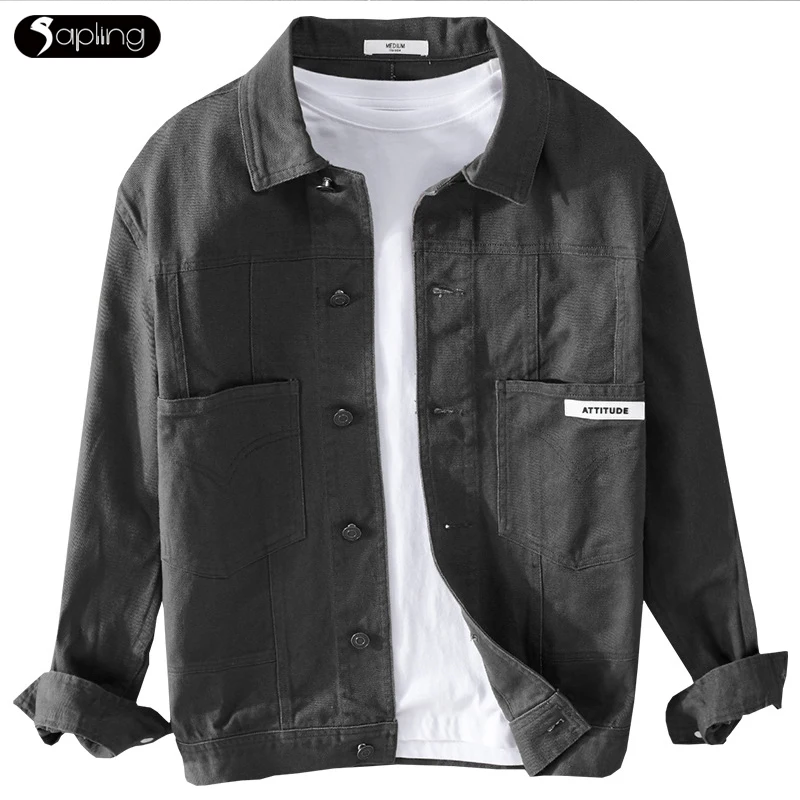 Men's Casual Workwear Cotton Jean Jacket Loose Casual Versatile Youthful Male Solid Color Tops Jacket Mens Fashion Denim Jackets
Men's Casual Workwear Cotton Jean Jacket Loose Casual Versatile Youthful Male Solid Color Tops Jacket Mens Fashion Denim Jackets