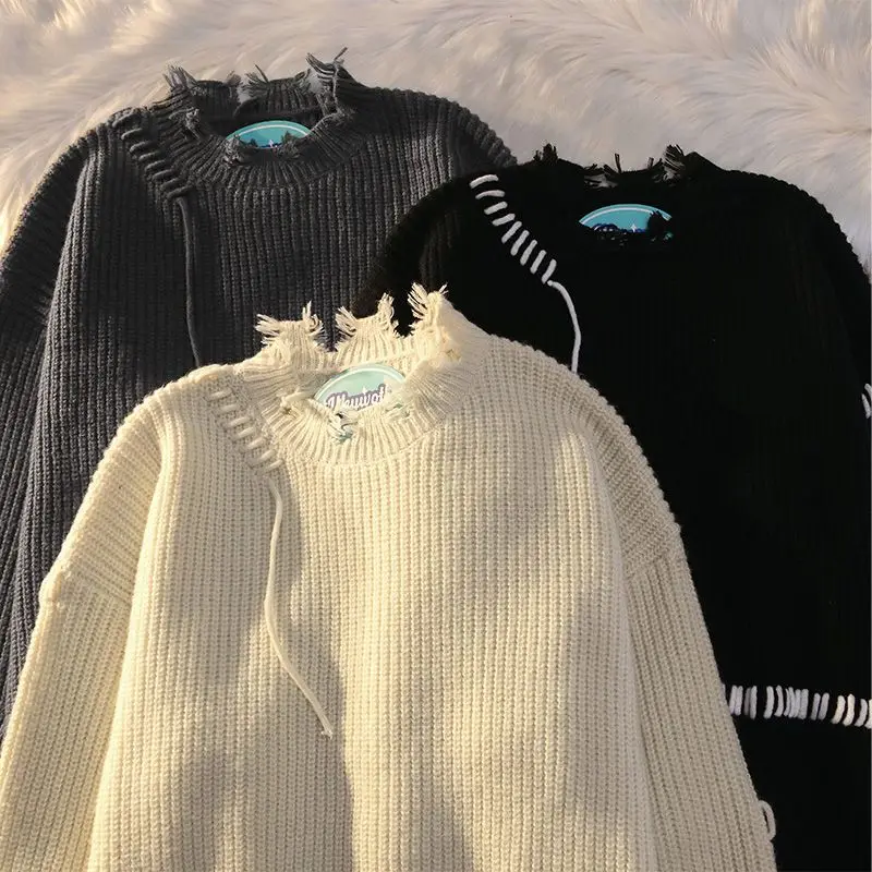 Hikigawa Chic Fashion Women Japan Style Solid Streetwear Knit Sweater Autumn Versatile Loose Stitch Pull Femme Hiver Ropa Mujer 
Hikigawa Chic Fashion Women Japan Style Solid Streetwear Knit Sweater Autumn Versatile Loose Stitch Pull Femme Hiver Ropa Mujer