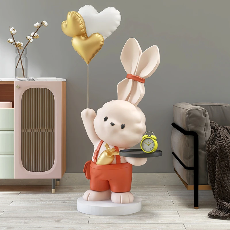Nordic Modern Art Home Decoration Rabbit Statue Living Room Decor Tray Large Resin Sculpture Home Storage Organization Figurine
Nordic Modern Art Home Decoration Rabbit Statue Living Room Decor Tray Large Resin Sculpture Home Storage Organization Figurine