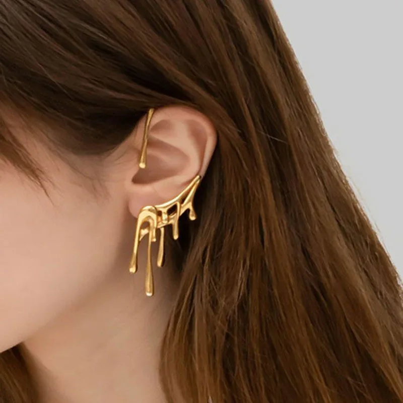 Unique Design Fashion Irregular Lava Ear clip Simple Geometric Drop ear cuff Earrings Women Jewelry Gifts
Unique Design Fashion Irregular Lava Ear clip Simple Geometric Drop ear cuff Earrings Women Jewelry Gifts