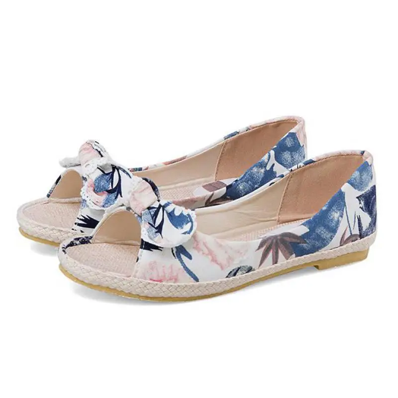Summer Women Shoes Cloth Open Toe Flat Bottom Non Slip Driving Work Breathable Comfortable Shoes
Summer Women Shoes Cloth Open Toe Flat Bottom Non Slip Driving Work Breathable Comfortable Shoes