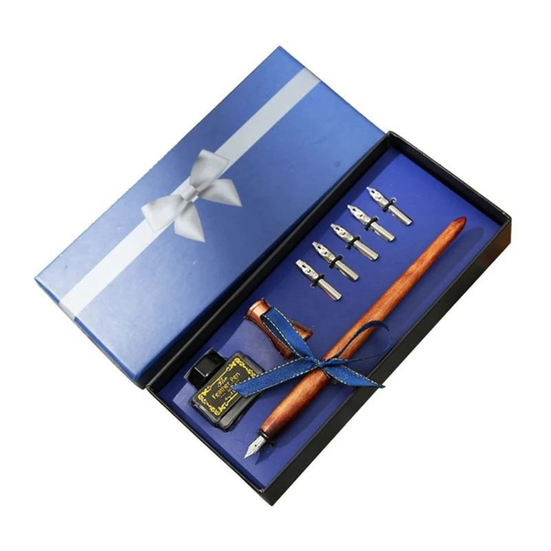 Dip Pen Writing Ink Nibs Set Calligraphy Fountain Pens with Gift Box for Student Office Stationery
Dip Pen Writing Ink Nibs Set Calligraphy Fountain Pens with Gift Box for Student Office Stationery
