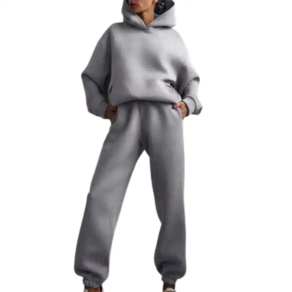 Two Piece Sets Women Tracksuit Thin Winter Solid Color Hooded Long Sleeves Thick Tracksuit Autumn Hoodie Pants Set Women Clothes
Two Piece Sets Women Tracksuit Thin Winter Solid Color Hooded Long Sleeves Thick Tracksuit Autumn Hoodie Pants Set Women Clothes