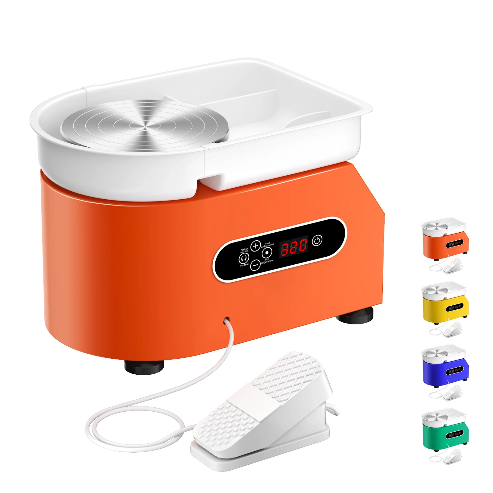 EU 220V Pottery Machine 25cm 350W Electric Pottery Wheel Forming Machine LCD Display Pottery Ceramic Working Clay tools
EU 220V Pottery Machine 25cm 350W Electric Pottery Wheel Forming Machine LCD Display Pottery Ceramic Working Clay tools