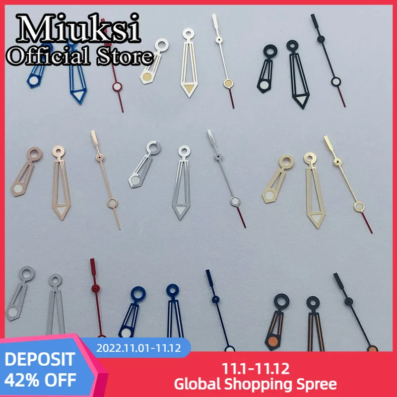 Miuksi watch hands luminous hands fit NH35 NH36 ETA2836 2824 Miyota8205 8215 821A Mingzhu DG2813 3804 PT5000 movement
Miuksi watch hands luminous hands fit NH35 NH36 ETA2836 2824 Miyota8205 8215 821A Mingzhu DG2813 3804 PT5000 movement