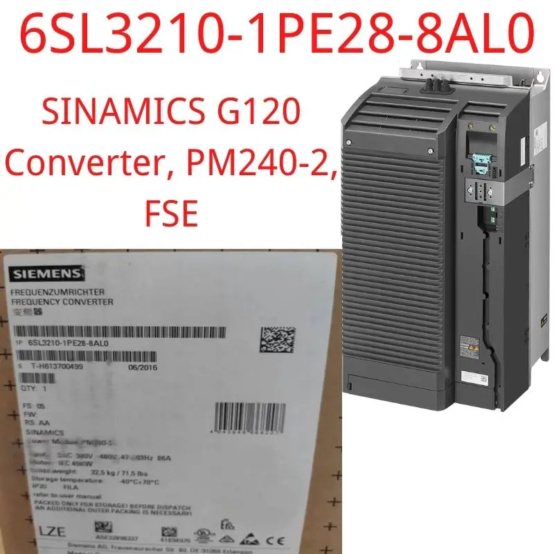6SL3210-1PE28-8AL0 Brand New SINAMICS G120 POWER MODULE PM240-2 WITH BUILT IN CL. A FILTER WITH BUILT IN BRAKING CHOPPER
6SL3210-1PE28-8AL0 Brand New SINAMICS G120 POWER MODULE PM240-2 WITH BUILT IN CL. A FILTER WITH BUILT IN BRAKING CHOPPER