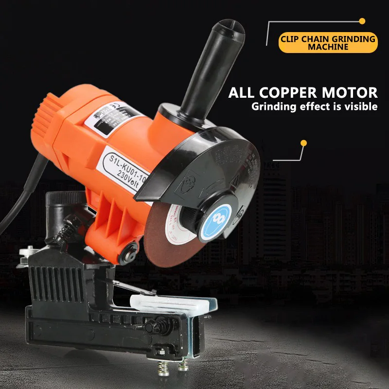 S1L-KU01-105A Clip Type Grinding Chain Machine Portable Electric Chainsaw Chain Sharpener Chain Saw Sharpener Tool 220V 85W
S1L-KU01-105A Clip Type Grinding Chain Machine Portable Electric Chainsaw Chain Sharpener Chain Saw Sharpener Tool 220V 85W